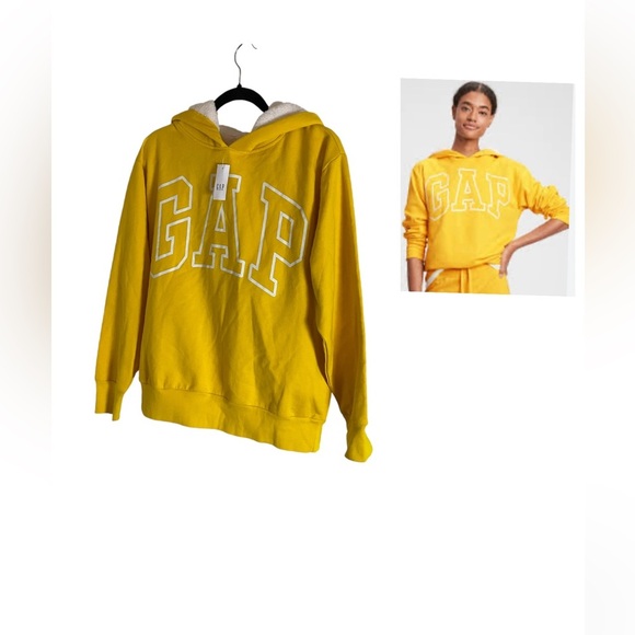 Gap Logo Sherpa Hoodie | size large - Picture 1 of 10